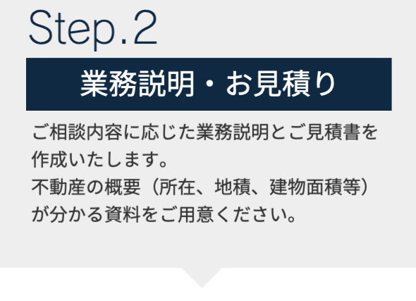 塚本不動産鑑定事務所・ご利用の流れ